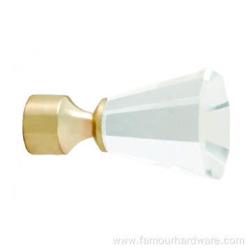 Home Curtain Rod Cut Glass Head Wholesale